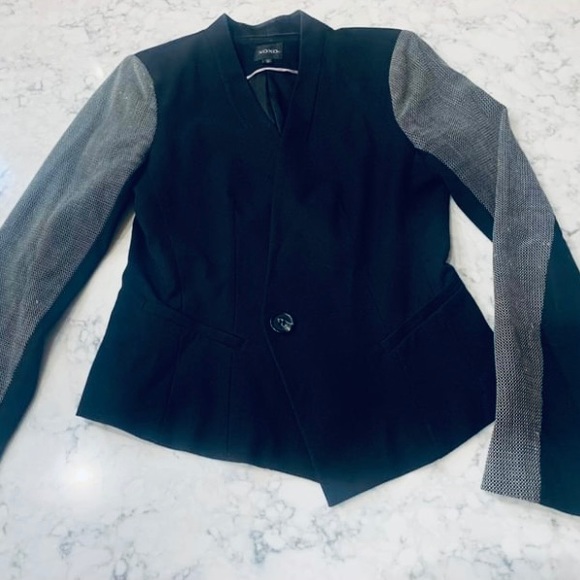 Textured Sleeve Blazer - Picture 1 of 2